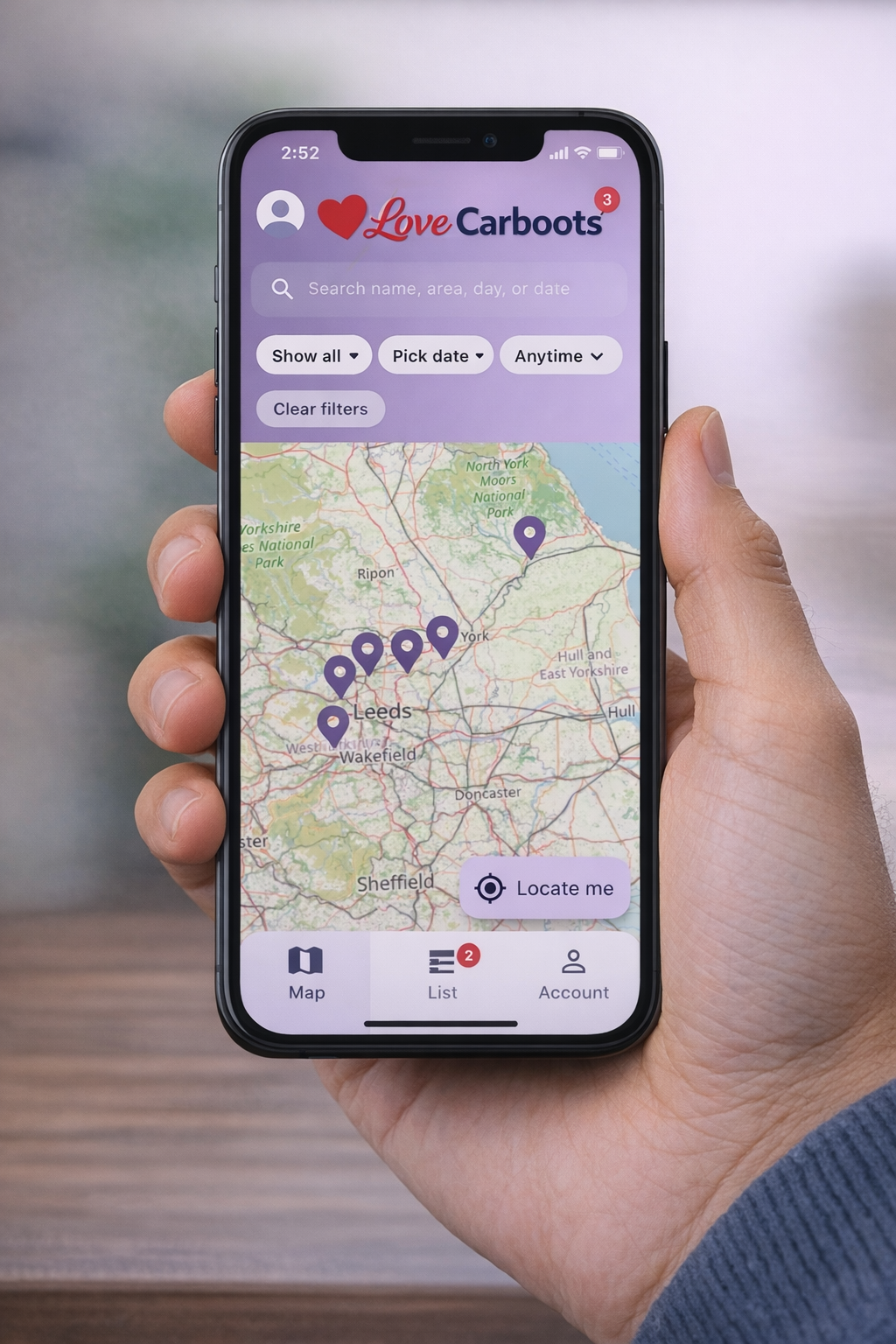 Carboot Finder App