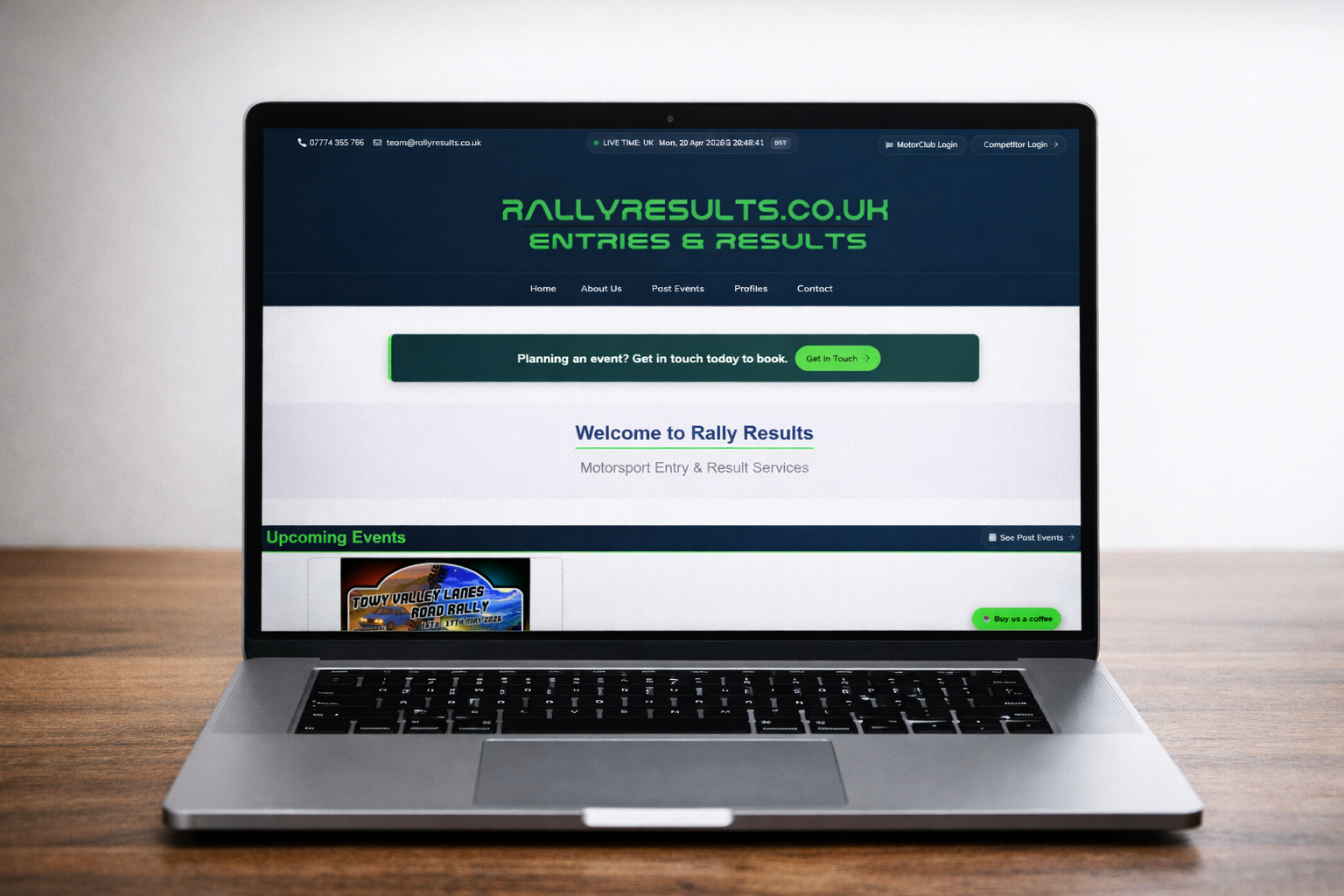 Rally Entries and Results Platform